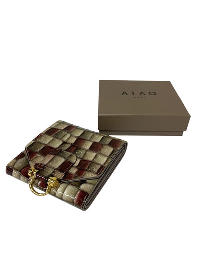 アタオ ロトロ・ヴィトロ  二つ折り財布 グレー 大容量の二つ折り IT5Y4AT3M42S