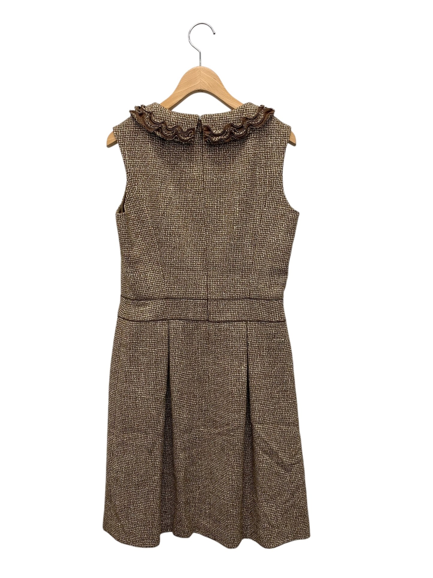 ハロッズ 10508131 ワンピース 2 ブラウン ツイード ITQ4VUO4ACGU