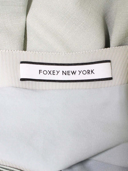 フォクシーニューヨーク リネンベル 39927 スカート 38 グリーン ITYQGF4CH7KM 【SALE】