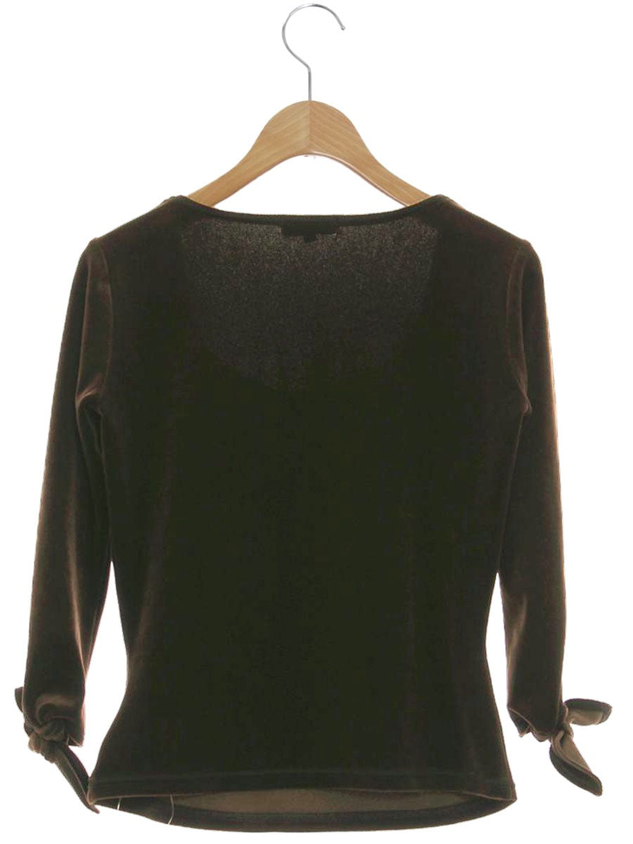 フォクシーニューヨーク 20225 トップス 38 ブラウン ベロア IT6163GM90GQ