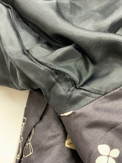 エムズグレイシー 229702 コート 40 ブラック ウール フリル ITP7Y44S079S 【SALE】