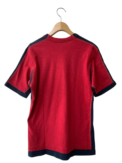 イッセイミヤケ ME63JK041 Tシャツ 2 レッド 切替 ポケット ITCOYCL7GQNM 【SALE】