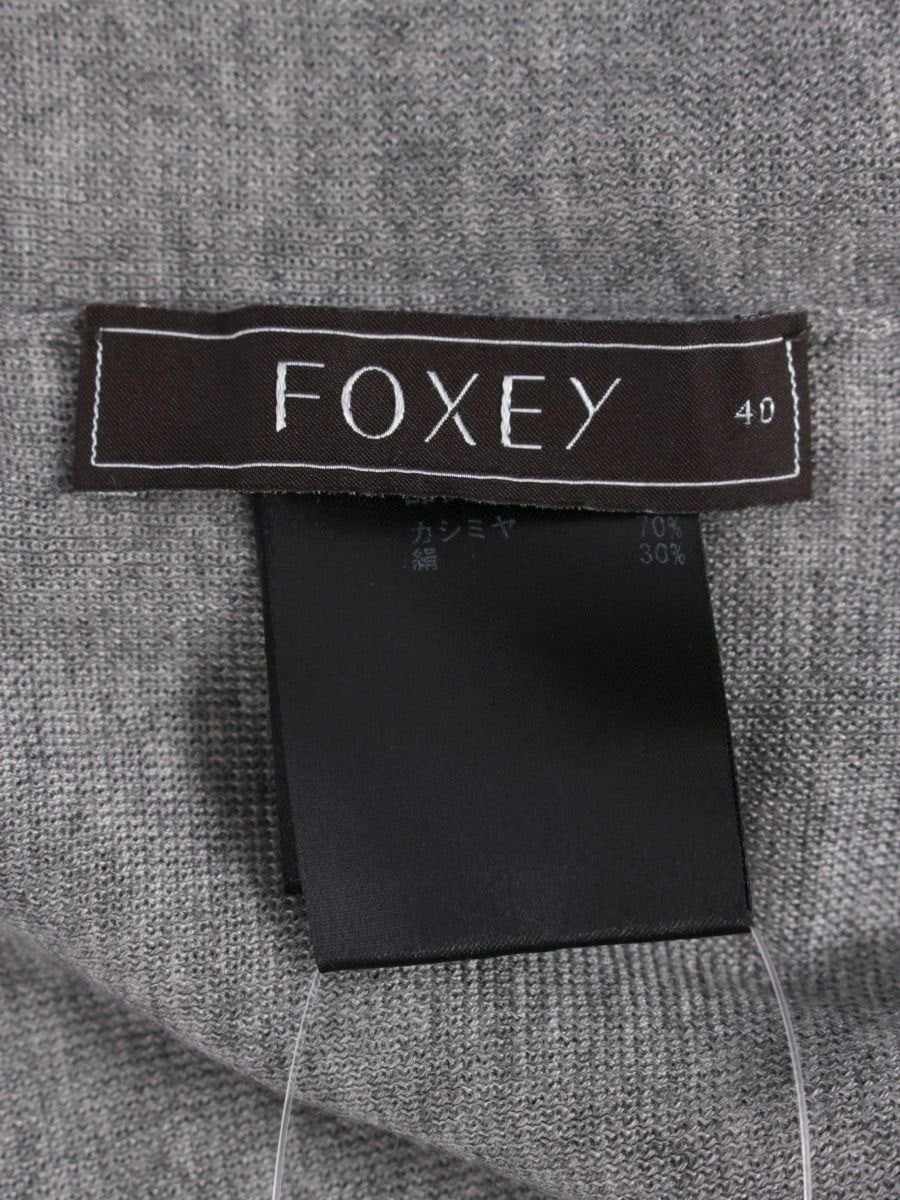 フォクシーブティック セーター タートルカシミヤシルク 33651 40 グレー ITDHBTQTCNSC