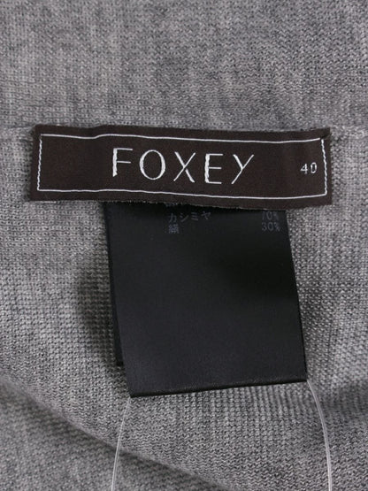 フォクシーブティック セーター タートルカシミヤシルク 33651 40 グレー ITDHBTQTCNSC