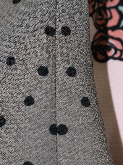 エムズグレイシー 017701 スカート 38 ピンク ローズプリント ドット チュール ITE5K8TAHPF6