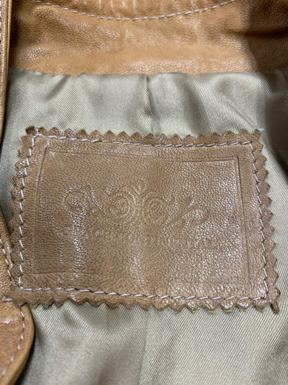 ダイアグラム 0418 0401 ライダースジャケット 36 ブラウン ラムレザー 羊革 IT7BFFU3GSA0 【SALE】