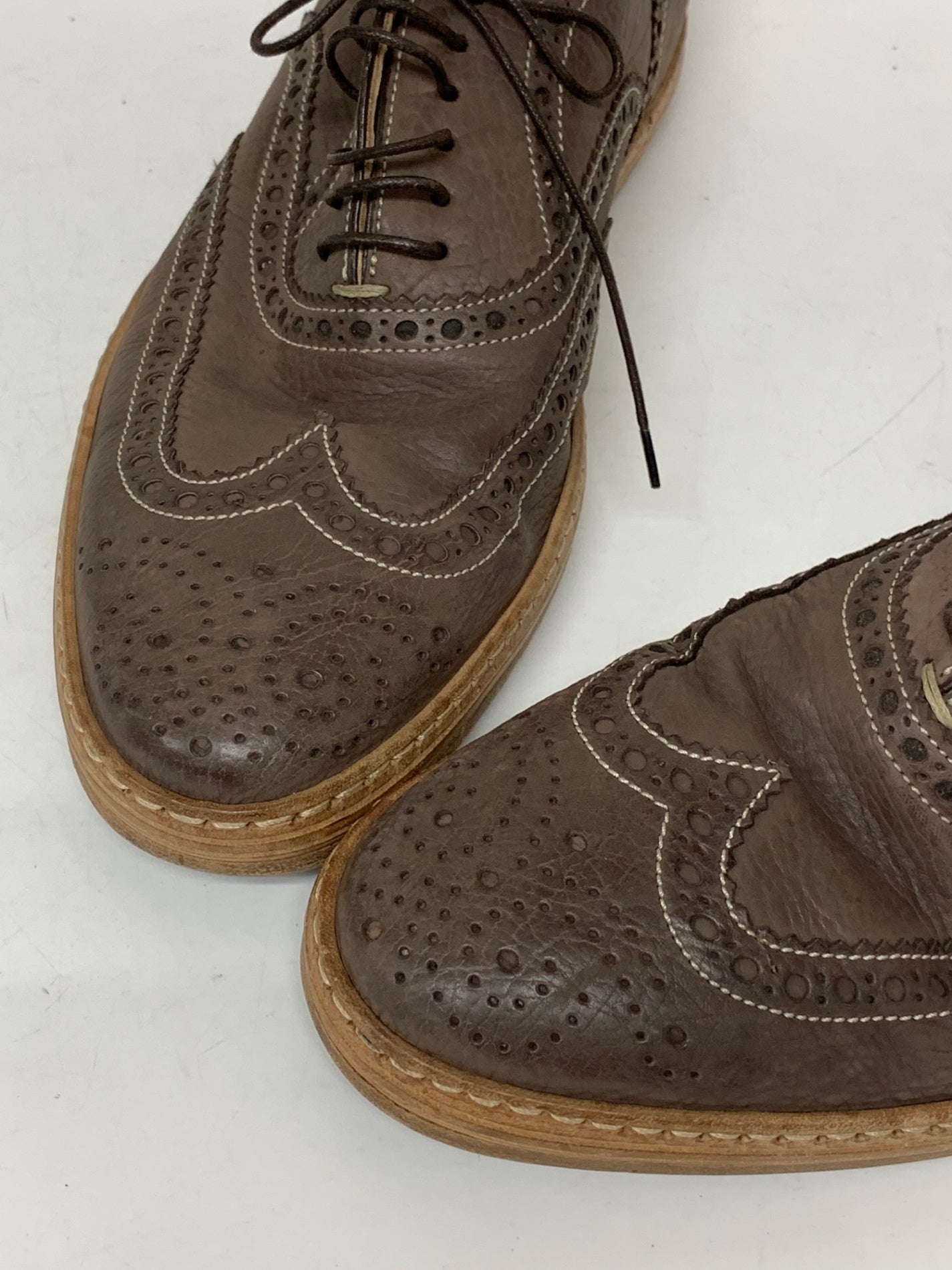 サントーニ 9814 シューズ 6 ブラウン 革 ウイングチップ ITEFI4VXIQ1W