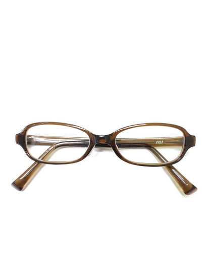 フォーナインズ E-16 メガネ ブラウン クリア フルリム スクエア ITF9CO5A48T4