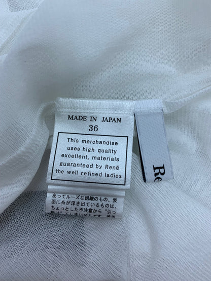 ルネ 6527070 ニット 36 ホワイト パール シャーリング ITYU1Y11QWRK