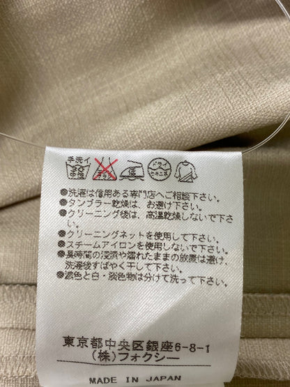 フォクシーニューヨーク リネンフェイスD 33516 ワンピース 38 ベージュ ITOZFPMEAEP0