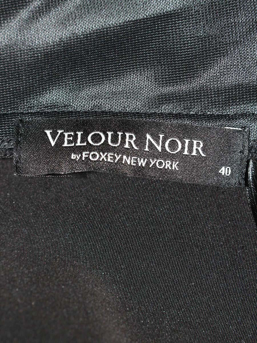 ベロアノワール by フォクシーニューヨーク 26989 スカート 40 ブラック スカート ベロアフラワー ITVTGL4V2UJC
