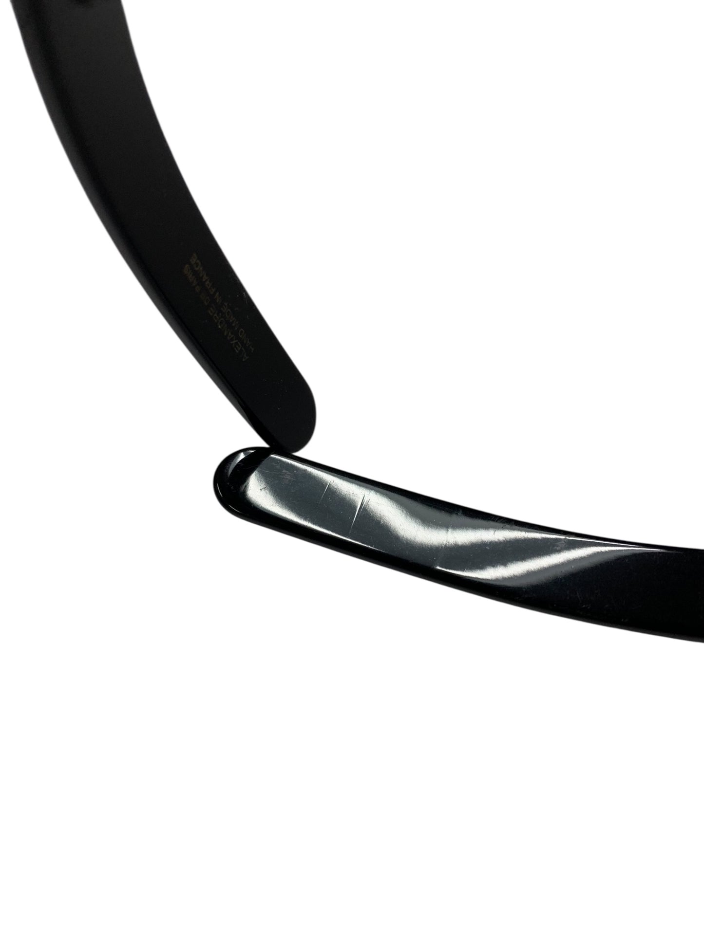 アレクサンドルドゥパリ ヘアアクセサリー ブラック ラインストーン ITWSG4NHQ4YP 【SALE】