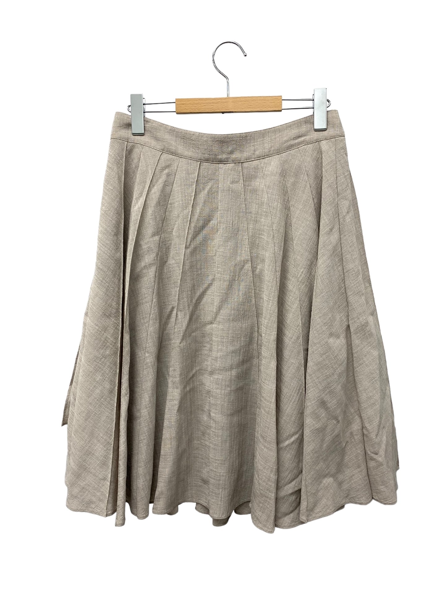 デイジーリン for フォクシー Daisy Washable Overwrap Pleat Skirt 35696 スカート 40 ベージュ ITJ1U1491MHQ