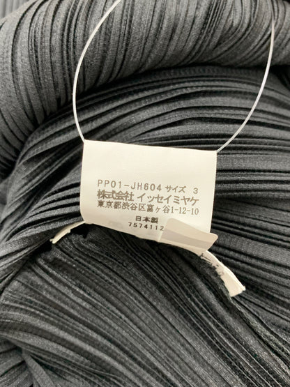 プリーツプリーズイッセイミヤケ PP01-JH604 ワンピース 3 ブラック ロング 長袖 IT8HWA7I3QKG