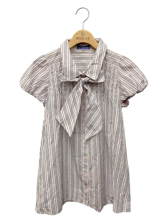 バーバリーブルーレーベル FE518-171-12 シャツ 36 ピンク ストライプ 2way リボン IT3S332PPD6W