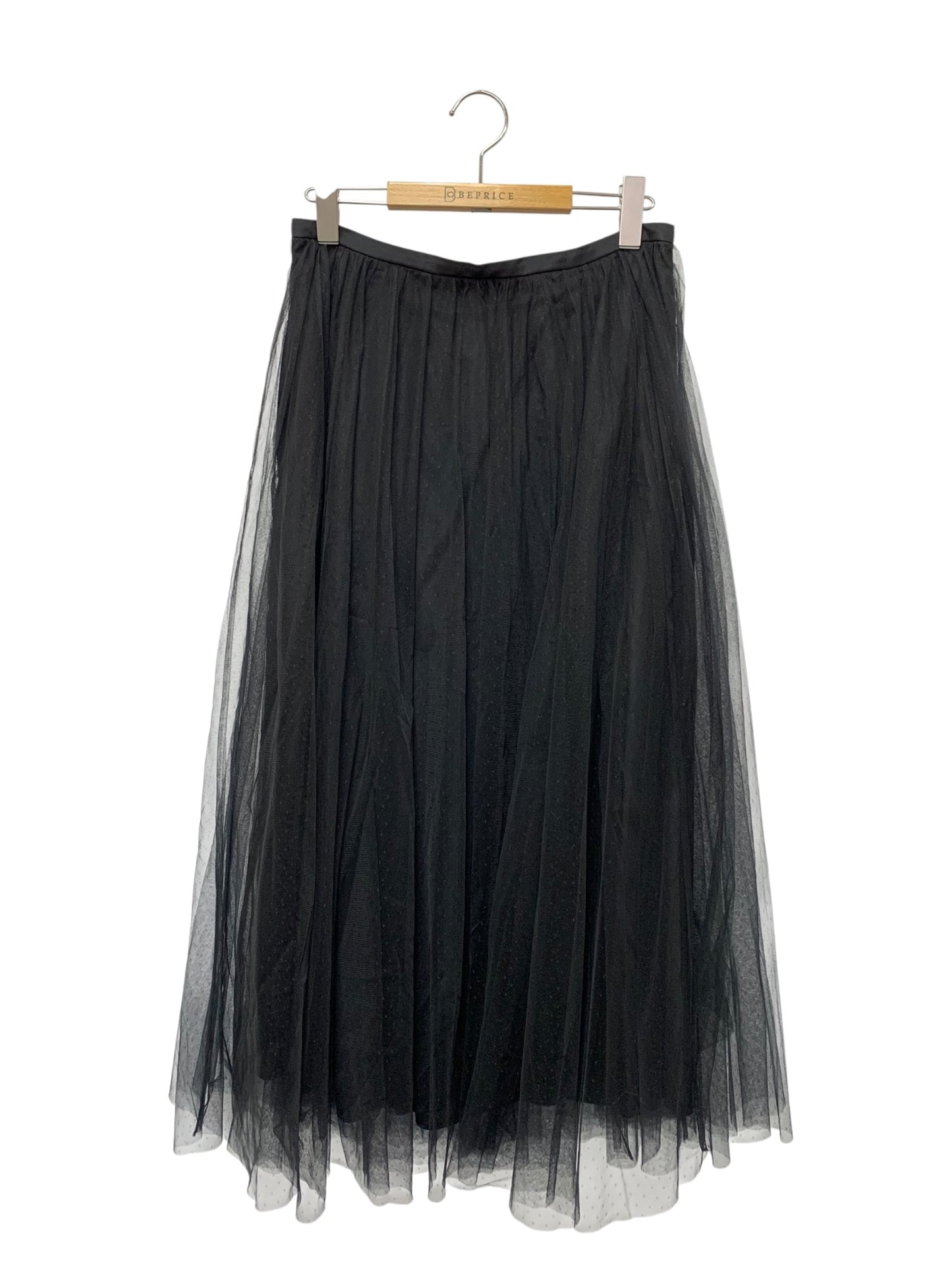 デイジーリン 06151 スカート 42 ブラック ドット チュール ITI05H4F1UN4