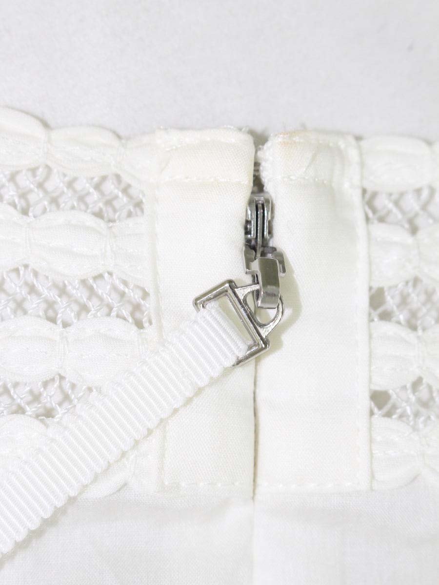 トゥービーシック W5M53-325-01 チュニック 42 ホワイト レース ITZHJQRO6LG0 【SALE】