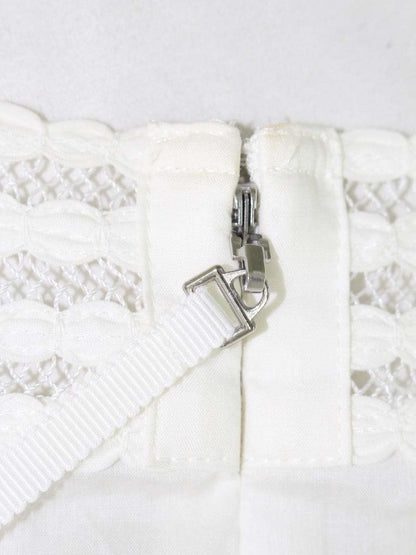 トゥービーシック W5M53-325-01 チュニック 42 ホワイト レース ITZHJQRO6LG0 【SALE】