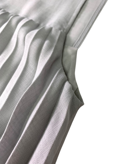 フォクシーブティック Elegant Pleats Dress 40608 ワンピース 38 グレー ITRJLTPE235C