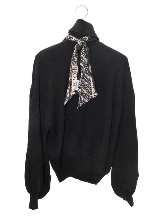 エイミーイストワール eimy logo scarfオーバータートルネックニット  1121111610-0 F ブラック 2021SS IT2V4T5BUENO