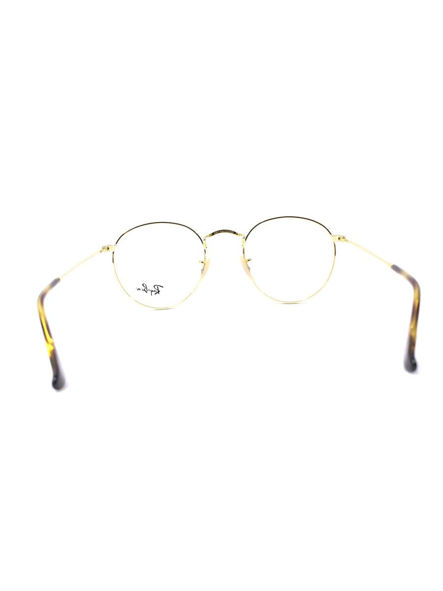 レイバン RB3447V メガネ ゴールド/ブラウン ラウンド メタル オプティクス ITVGRBAVDRZ1