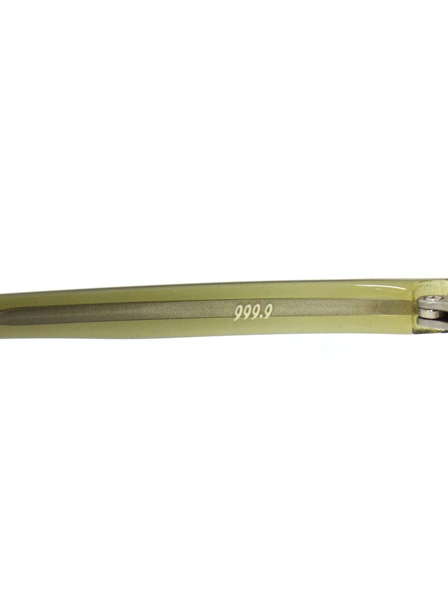 フォーナインズ S-640T 眼鏡 メガネ シルバー/グリーングラデーション コンビフレーム ハーフリム スクエア ITNFBLFI99N6