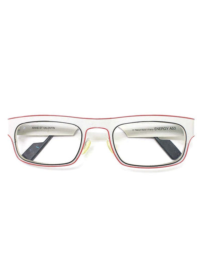 アンバレンタイン ENERGY メガネ ホワイト メタルフレーム フルリム スクエア IT9N9CSTX87O 【SALE】