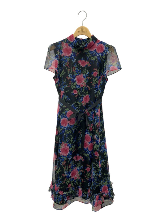 エムズグレイシー 511121 ワンピース 38 ブラック シースルー フラワー ITQC7G9I8FM4 【SALE】