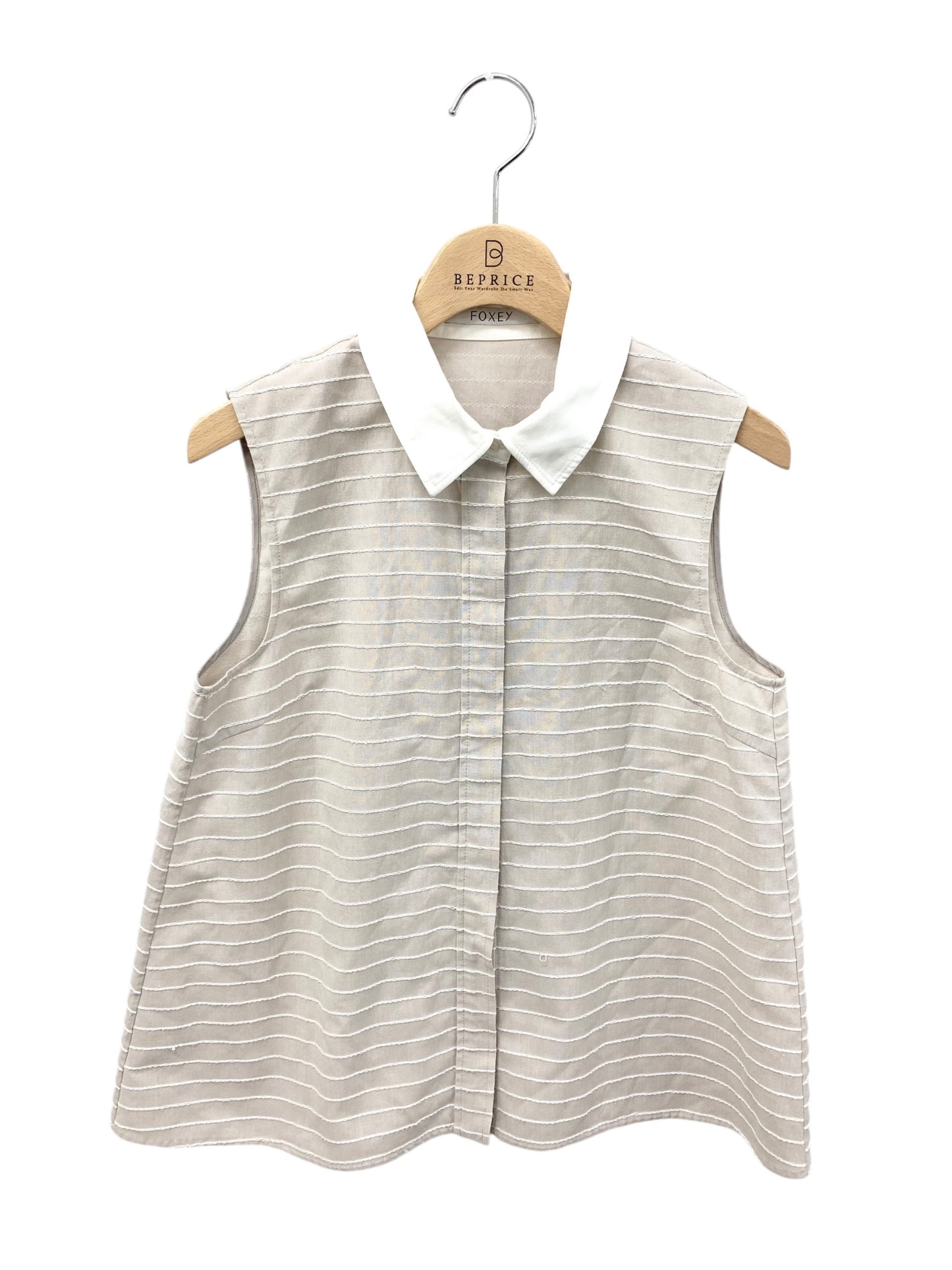 フォクシーブティック The Odette Shirt 42574 シャツ ブラウス 38 ベージュ IT8JQNWMMS00