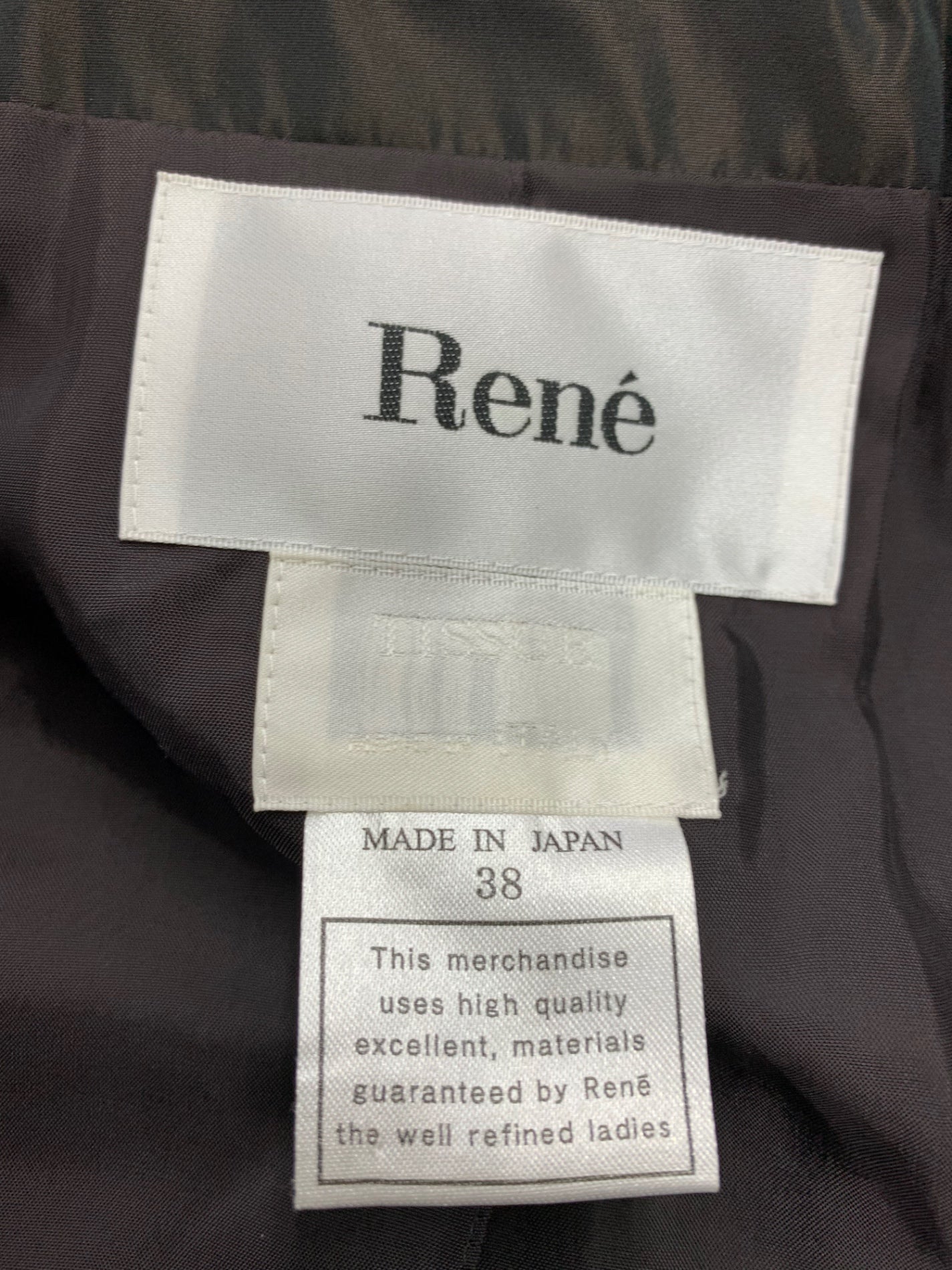 ルネ ロイヤルスウィートコート 6438040 中綿コート 38 ブラウン キルティング ITI0T0A6A8XG