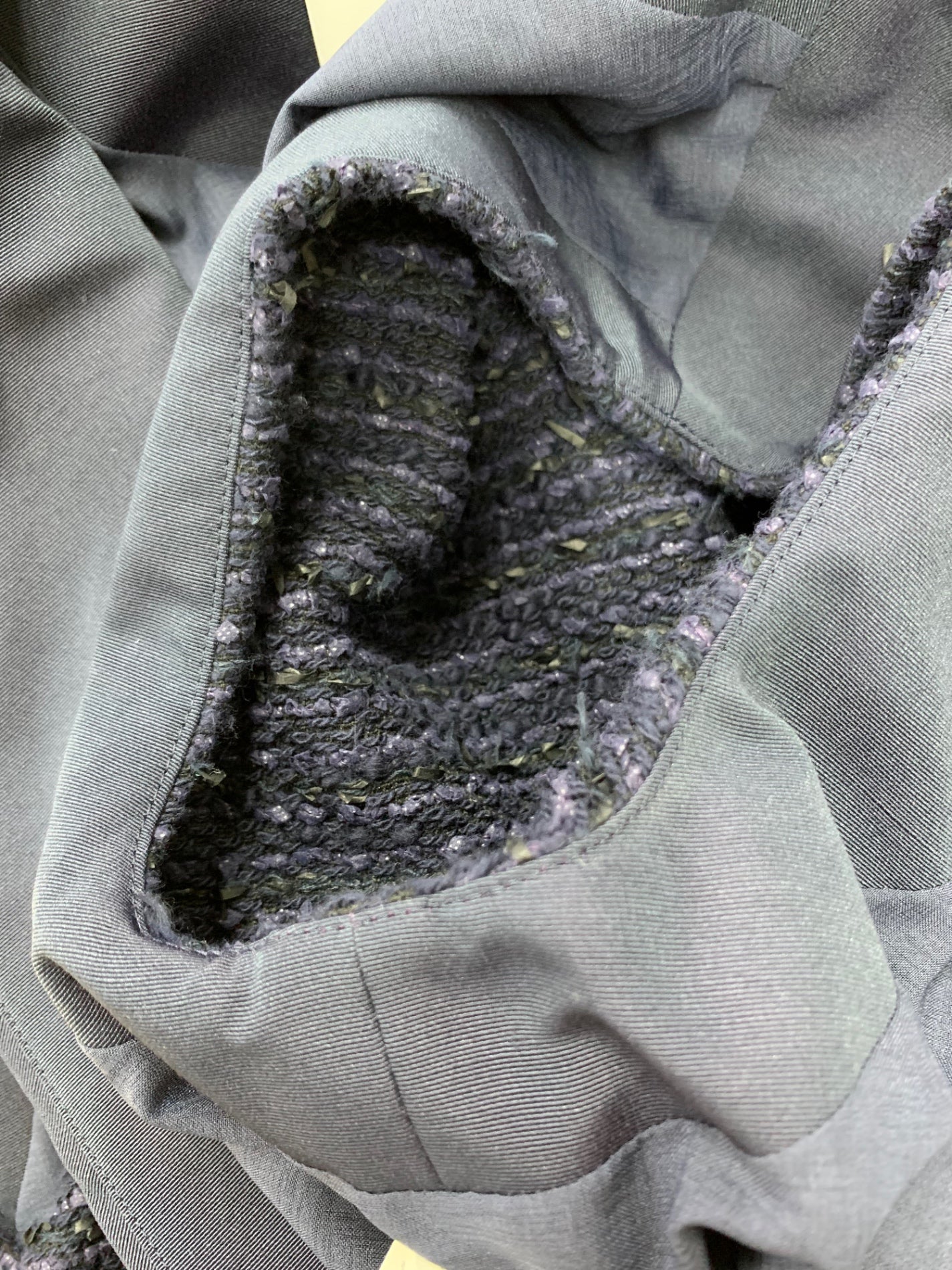 アナイ 102217-10-040-65-360 ジレ ベスト 36 ネイビー ツイード パール IT2A290MDQEK