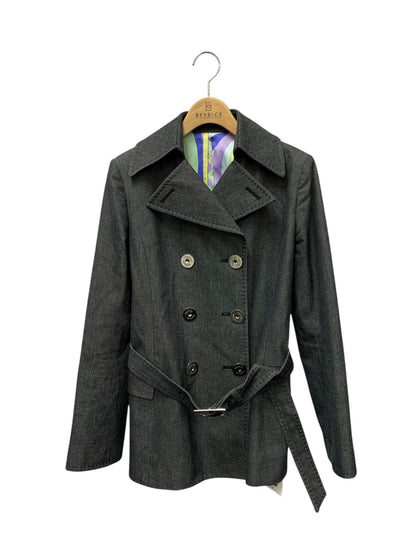 ハロッズ 10410023 トレンチコート 2 グレー ハーフ ITAAGBUDFJUU