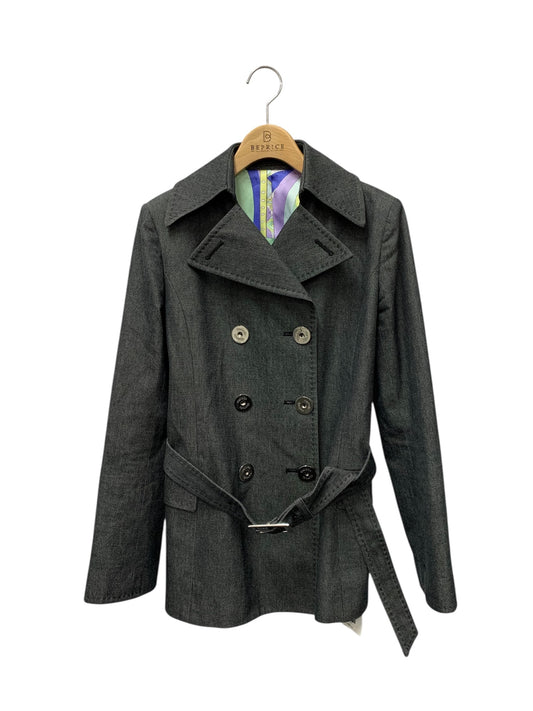 ハロッズ 10410023 トレンチコート 2 グレー ハーフ ITAAGBUDFJUU