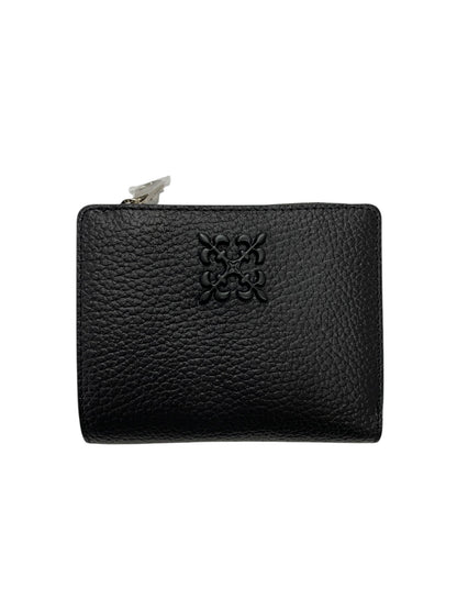 ラシット モノグラムプレート ハーフウォレット SO-376 二つ折り財布 ブラック レザー ITHXTG70DJM0