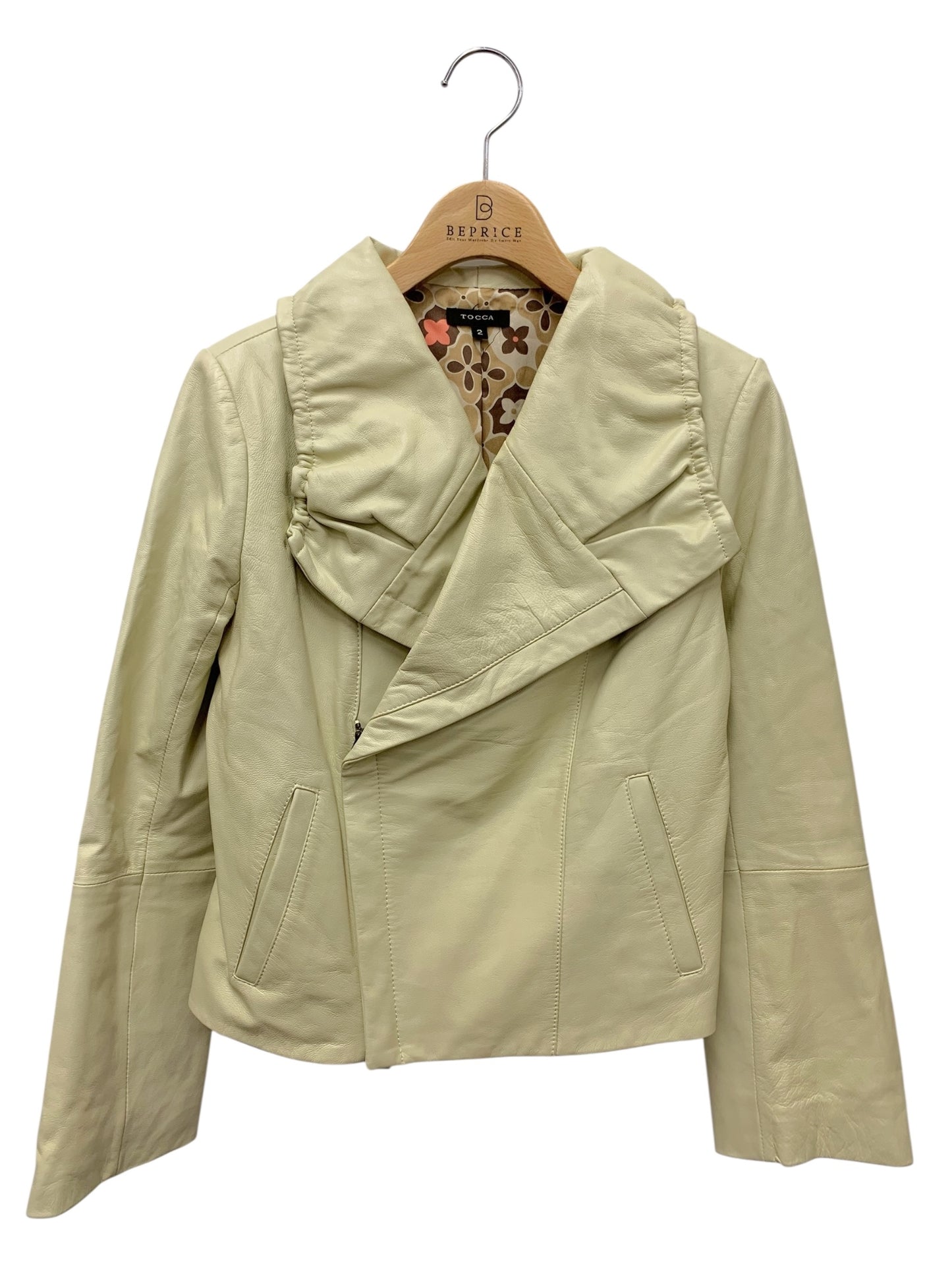 トッカ CJKTOBW0815 レザージャケット 2 アイボリー ITLWNM84D9XC