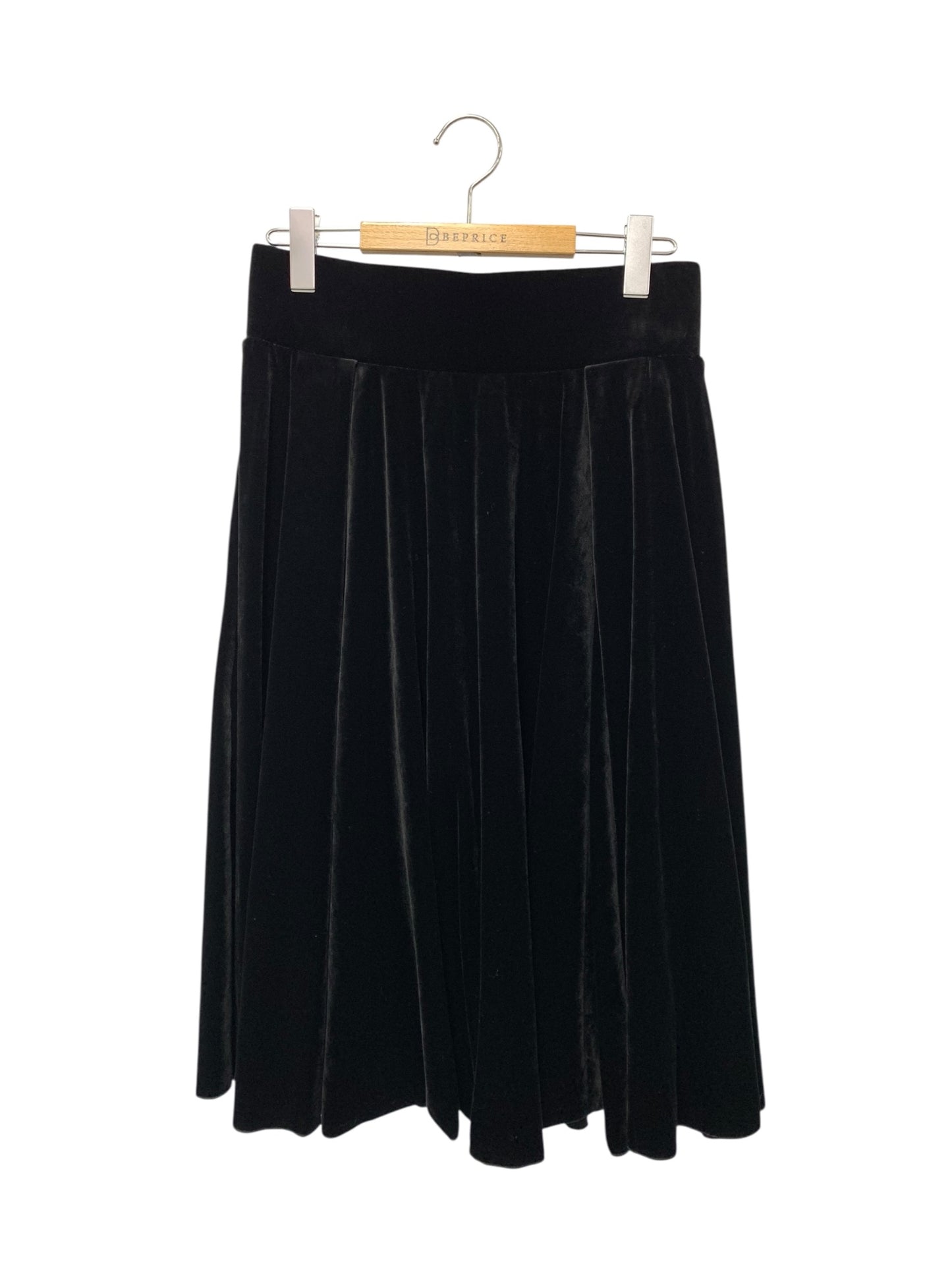 デイジーリン Skirt Swing Flare  06237 スカート 42 ブラック ベロア ITTUBG9D4TQ8