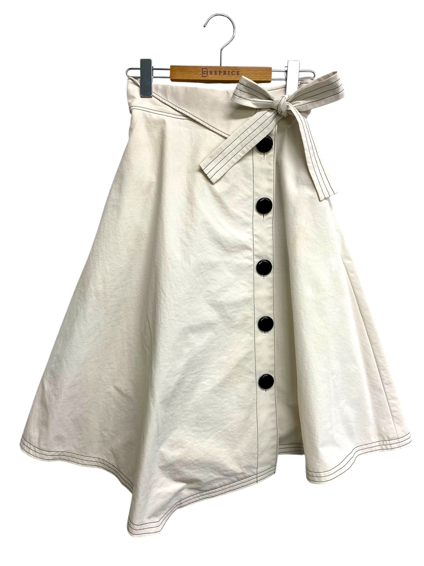 エムズグレイシー Asymmetry Skirt 917136 スカート 36 ホワイト アシンメトリー ITFBKCTKJSGS