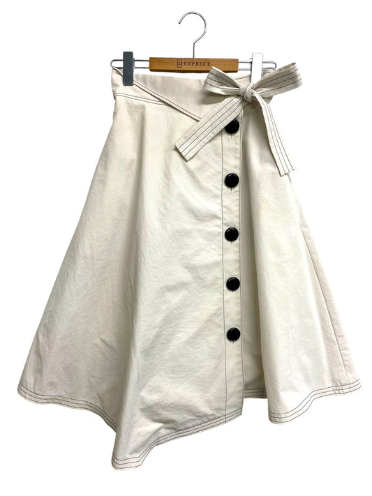 エムズグレイシー Asymmetry Skirt 917136 スカート 36 ホワイト アシンメトリー ITFBKCTKJSGS