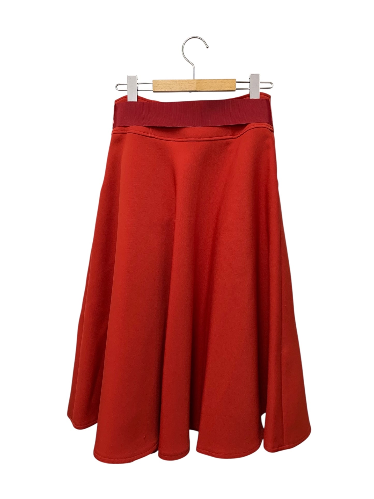 エムズグレイシー 117617 スカート 38 レッド フレア ITT7VFK7YF8G