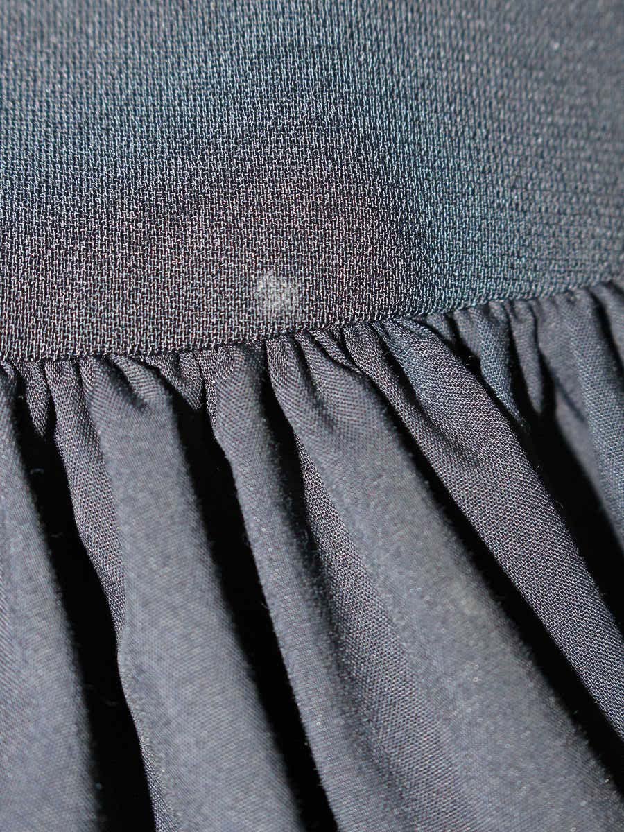 エムプルミエブラック 異素材切替ペプラムブラウス C340-603 32 ネイビー ITZWMWN6CKG0