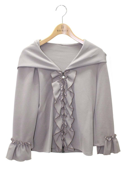 ルネ 5017240 34 ブラウン ダブルジップフリルパーカー ITM1ZK7X0F0O