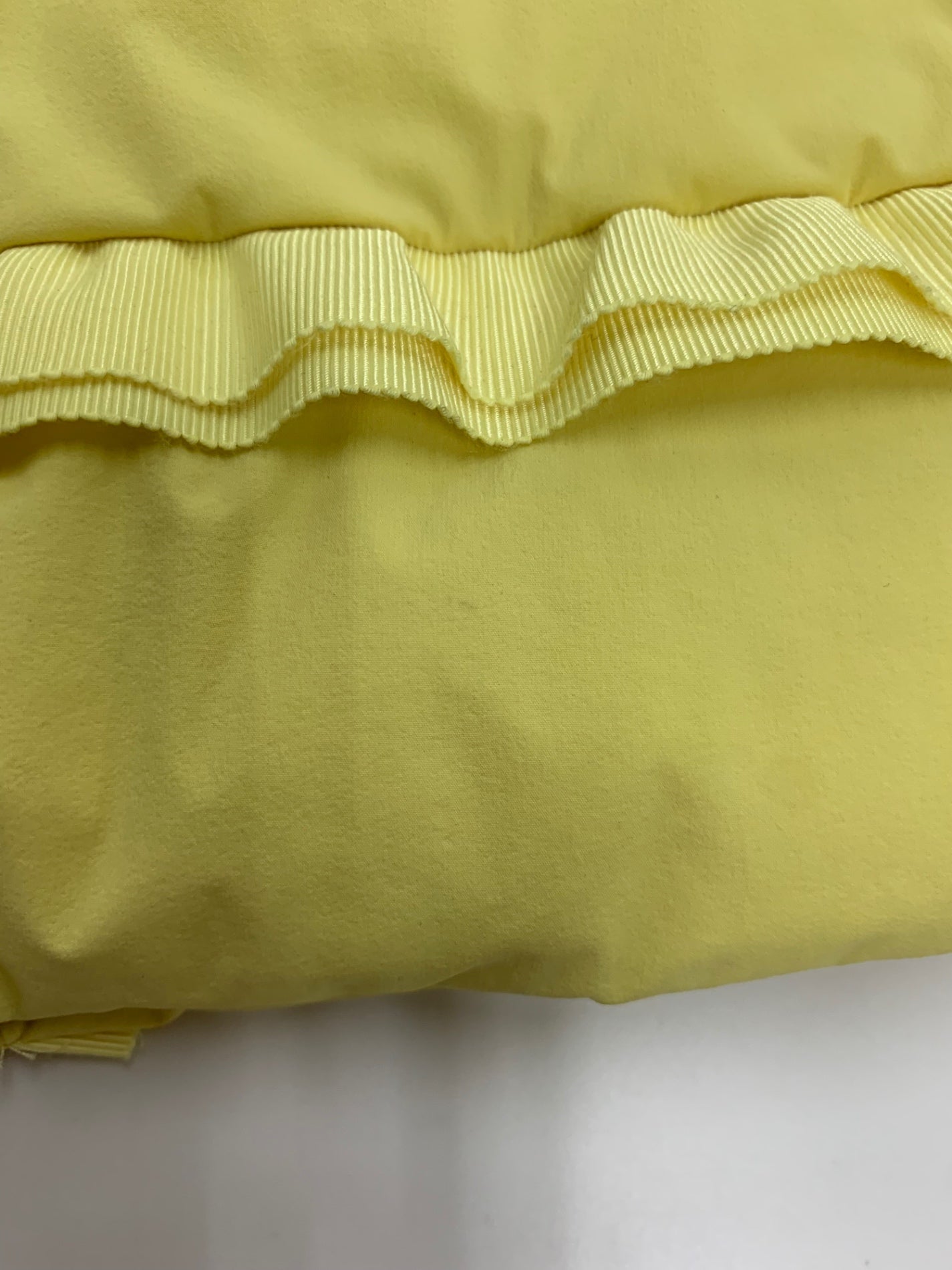 エムズグレイシー フェイクファー付き ショート 319606 ダウンジャケット 38 イエロー フリル ITPK9J3HIXQE