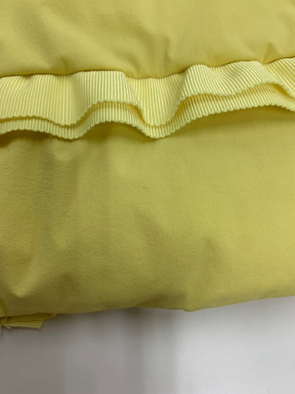 エムズグレイシー フェイクファー付き ショート 319606 ダウンジャケット 38 イエロー フリル ITPK9J3HIXQE