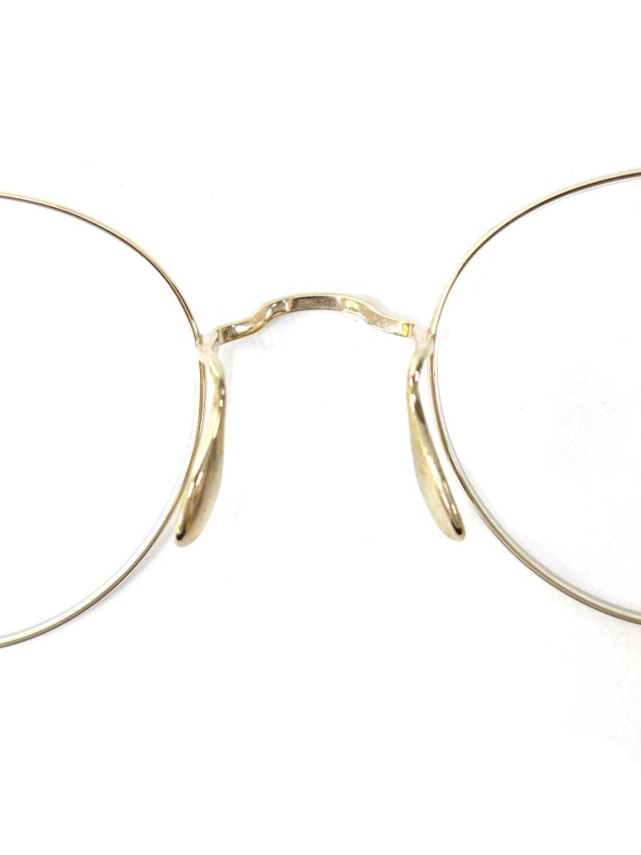 ayame（アヤメ） MANRAY メガネ ゴールド チタンフレーム フルリム ボストンシェイプ ITJX7R0ER85Y