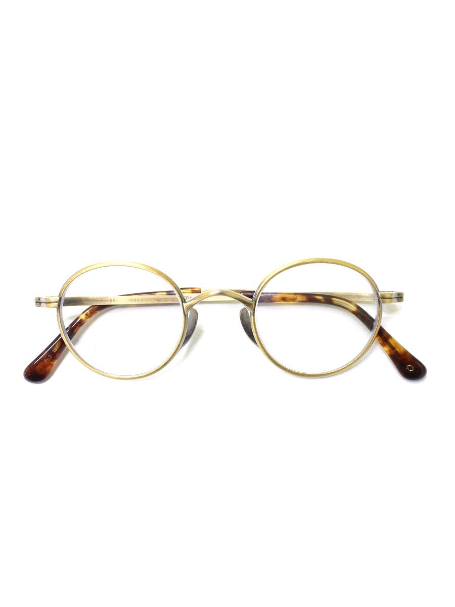 カメマンネン 10833 メガネ ゴールド チタンフレーム フルリム ラウンド IT8X661PD2C2 【SALE】