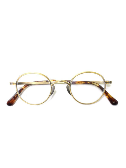 カメマンネン 10833 メガネ ゴールド チタンフレーム フルリム ラウンド IT8X661PD2C2 【SALE】