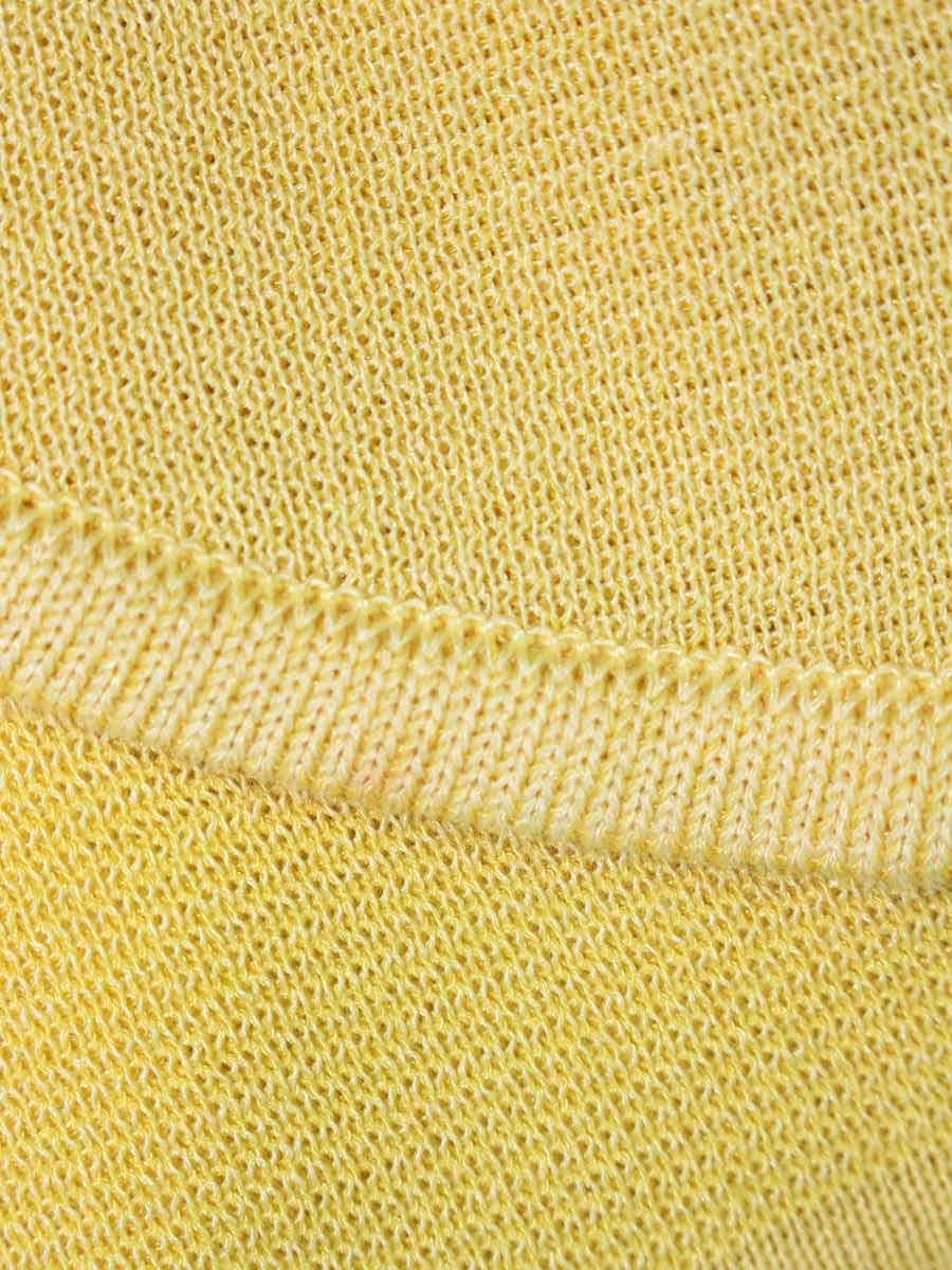 エムズグレイシー 628129 ボレロ カーディガン 38 イエロー ラインストーン リボン IT7NQJB3Q6OE