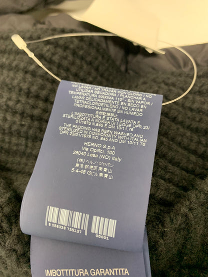 ヘルノ PI0858D 39766 9300 ダウンコート 46 ブラック ニット切替 IT6BVKIH7XT4 【SALE】