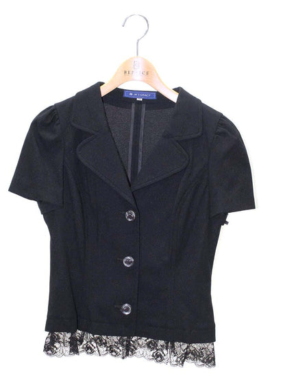 エムズグレイシー 324327 ジャケット 38 ブラック レース 3B 半袖 ITBSYVUGMCQW 【SALE】