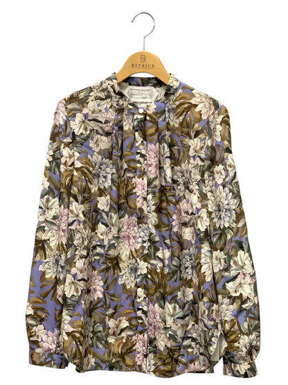 ロシャス プルミエール 花柄2WAYリボンブラウス ERICA 0505402 9 ブルー 25AW レリアン IT9QAYJAU7HW
